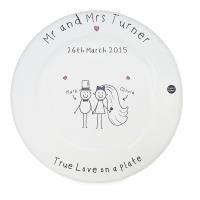 Personalised Purple Ronnie Wedding Message Plate Extra Image 1 Preview